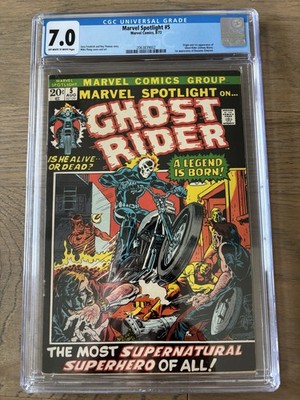 Marvel Spotlight #5 CGC 7.0 Origin and 1st appearance of Ghost Rider Marvel 1972