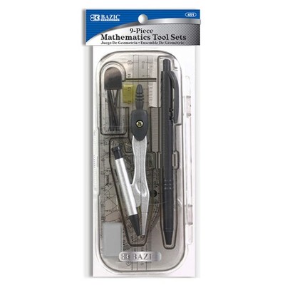 BAZIC 9 Piece Math Tool Sets [451]