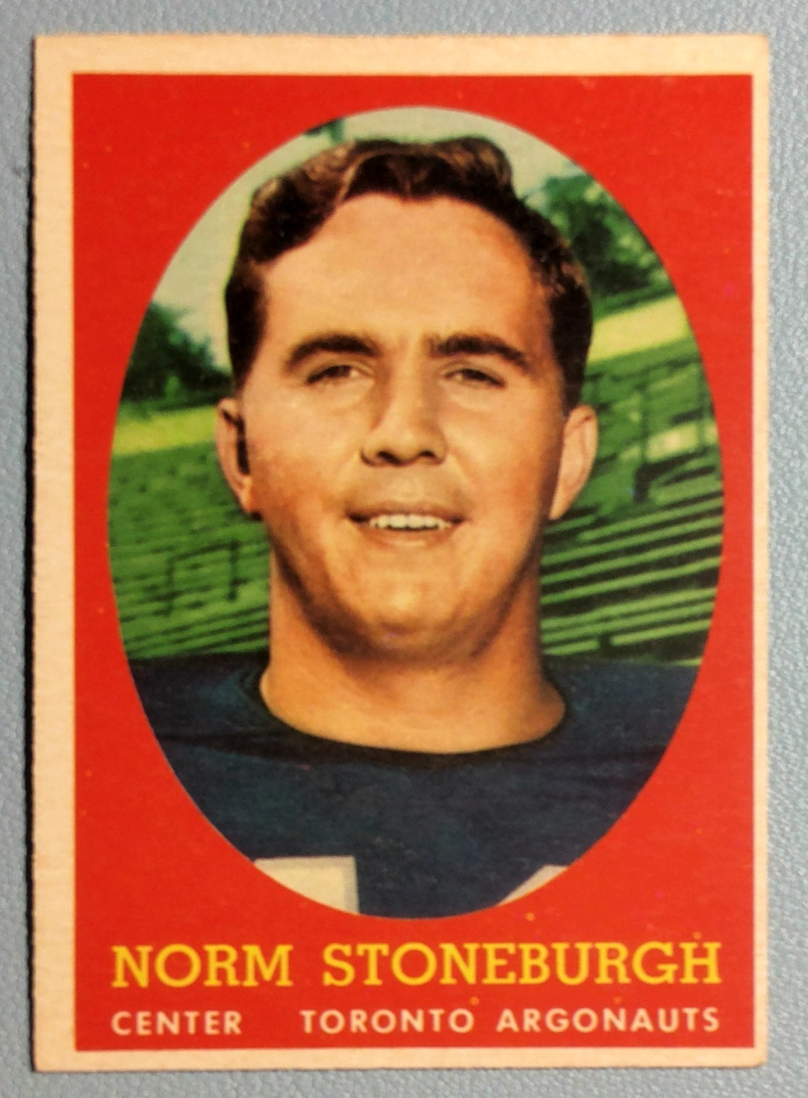 Norm Stoneburgh #71 Football Cards 1958 Topps CFL trading card — raw and PSA graded price guide