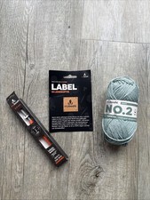 Myboshi Strickset Babybaumwoll-Garn Farbe Agave, Stricknadel 5mm, Patch