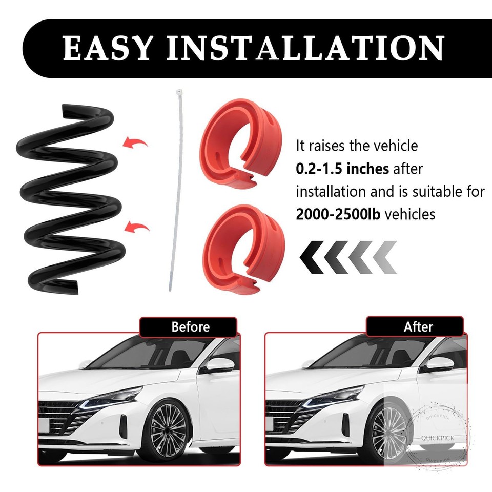2 PCS Front-Rear Coil Spring Spacer For 1.45''-1.65'' Spring Spacing - View #4