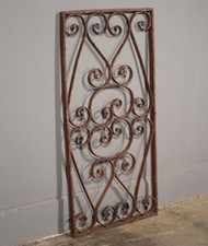 39" Tall Antique French Iron Decorative Panel/Fence Panel Salvage
