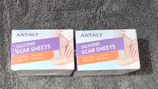 Antaly 2 PACK Medical Grade Silicone Scar Sheets Tape 1.6 x 118 Rolls NEW