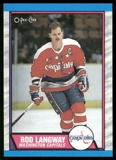 Rod Langway 1989-90 O-Pee-Chee #55 Washington Capitals