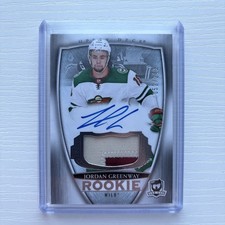 2018-19 The Cup Jordan Greenway Rookie Auto Patch /249 Wild RC