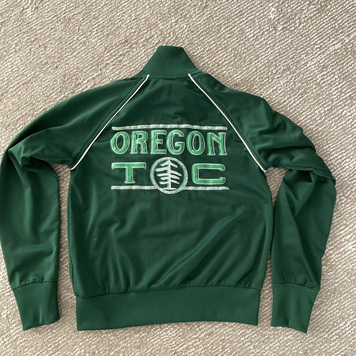 Vintage Women Nike Oregon Ducks TOC Track Full Zip Jacket
