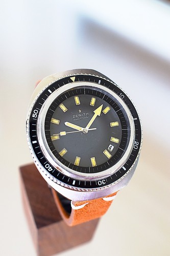 Watch Vintage Zenith A3637 diver 1000m Black - Imagen 6 de 17