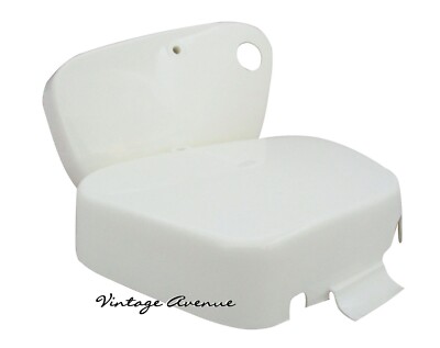 Vintage Style White Side Cover Pair For Honda CT200 CT90 CT90K0 – Classic Motorcycle Restoration Parts