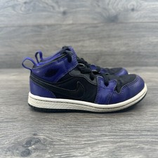 Nike Air Jordan 1 Mid Youth Toddler Shoe Size 9 C Purple Black 640735