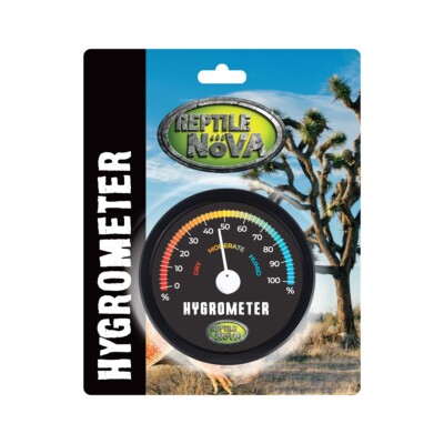 Reptile Nova Hygrometer selbstklebend 7,5cm - Messung Luftfeuchtigkeit Terrarium