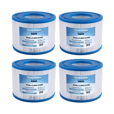 Hot Tub Filter Cartridges Compatible For Lay-Z-Spa Intex Type VI Bestway 4 Pack