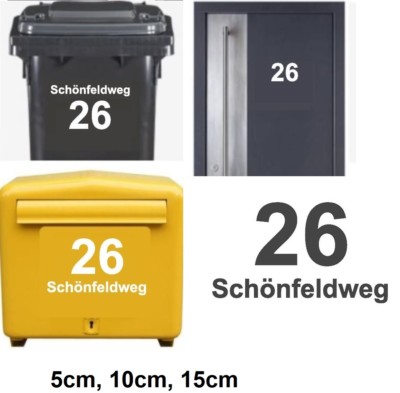 Hausnummer Aufkleber(157/1)