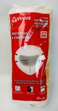 50 Pcs Venus NIOSH N95 V4400 Face Mask Flat Fold W/ Adjustable Straps