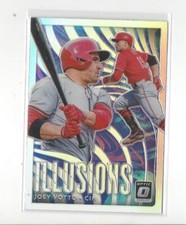 2020 Donruss Optic Illusions Holo Prizm #10 Joey Votto Reds