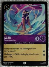 Disney Lorcana TCG Scar Tempestuous Lion 47/204 Azurite Sea NM