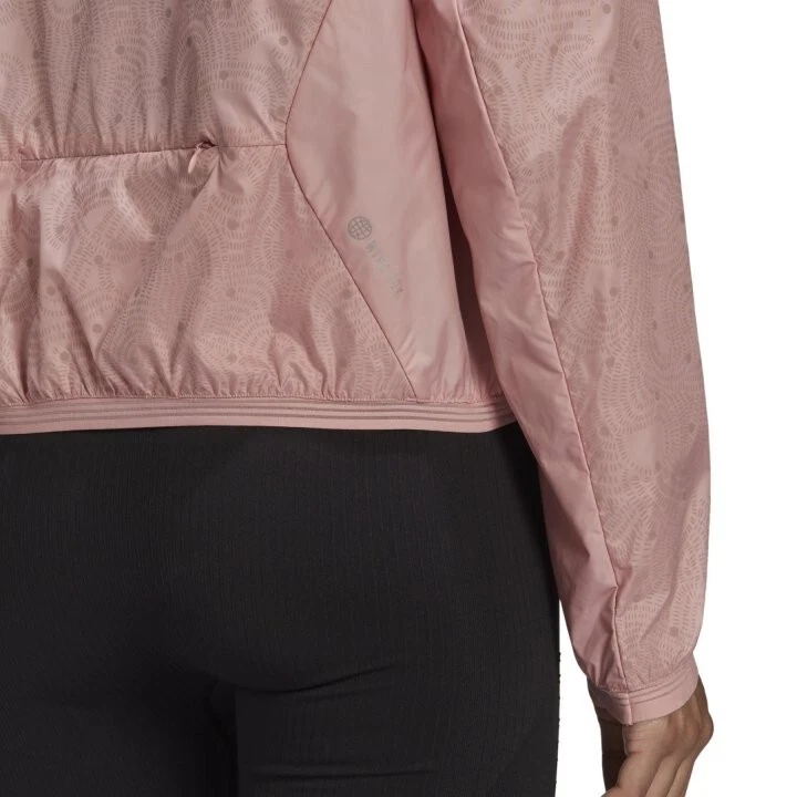 ADIDAS Womens Pink Run Fast Reflective Windbreaker Jacket Large BNWT - Image 2 of 2