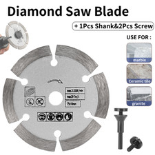 75mm x 10mm Hole Diamond Blade Cutting Disc With 1/4" Shank Mandrel For Concrete