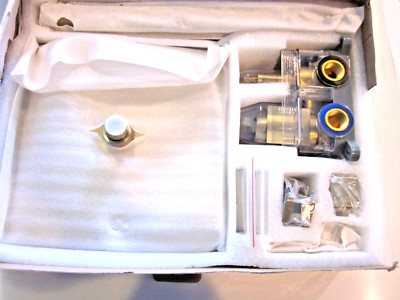 NOB MIDANYA 8 INCH BRUSHED GOLD SQUARE RAIN SHOWER SYSTEM W/ HANDHELD SPRAYER