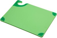 San Jamar Saf-T-ip Plastic Cutting Board with Safety Hook 9" x 12" x 0.375"