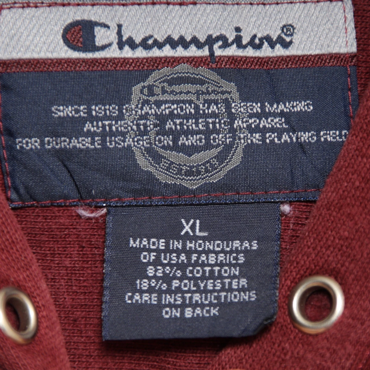 Felpa CHAMPION Taglia. XL Usato Cod.EBAY1704 Vintage Bordeaux Uomo