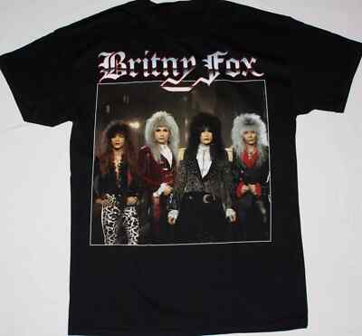 BRITNY FOX GLAM HARD ROCK CINDERELLA WAYSTED TANGIER BLACK T-SHIRT