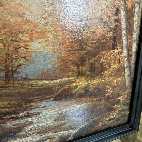 VTG 1960’s Winde Fine Prints Textured Litho No 219 Autumn Leaves By Robert Wood - Picture 7 of 13