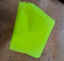 Showerproof 4oz NYLON Fabric Material PU Coated - HI-VIZ Yellow
