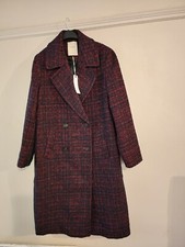 Esprit Ladies Recycled Wool Blend Coat,size Uk Xl
