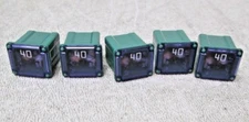 QTY. 5 SBFC-LPJ Type 40 Amp Cartridge Fuse Slow Blow Green PEC 3442 Low Profile