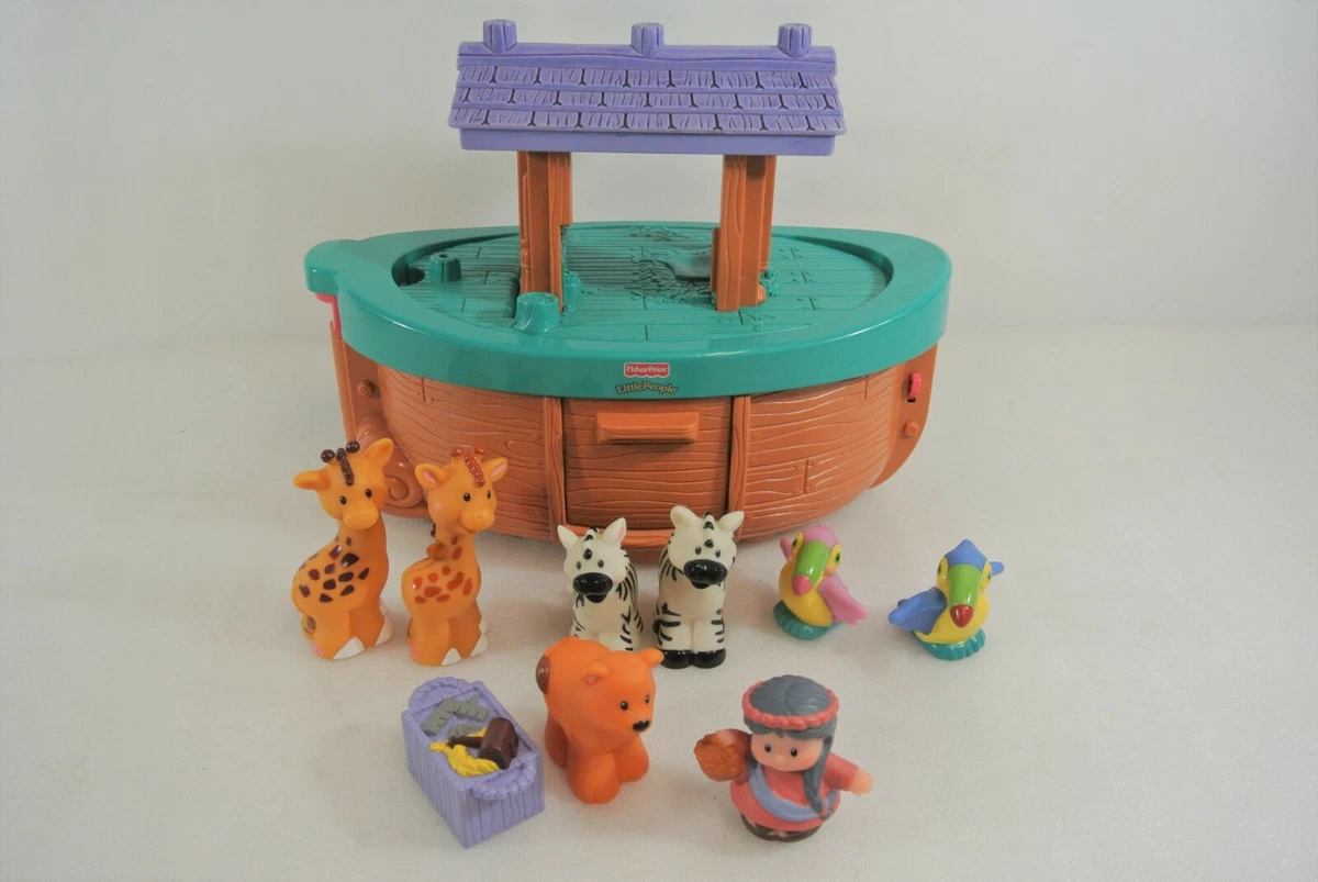 Fisher-Price Noah's Ark Playset Little People Includes Mrs. Noah & 7 Animals