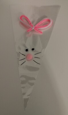 5 x DIY Hase Häschen süße Zapfen Süßigkeiten Geschenk Party Gastgeschenke Tüten