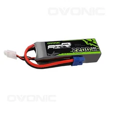 OVONIC 11.1V 50C 2200mAh 3S Lipo Battery EC3 for RC Airplanes Heli Car truck