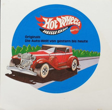 Aufkleber "Mattel - Hot Wheels - Heisse Räder", 10cm Durchmesser