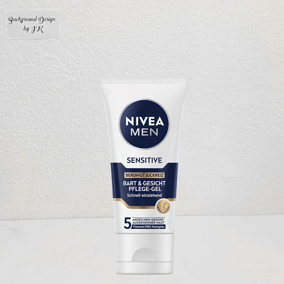 50ml Nivea Men Sensitive Bart & Gesicht Pflege Gel schnell einziehend