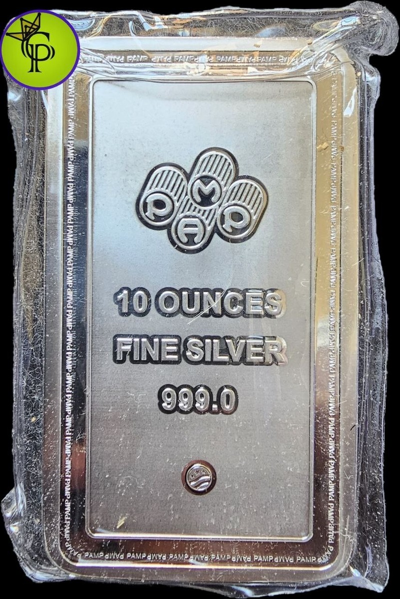 PAMP Suisse 10 OZ .999 Silver Bar Lady of Liberty 'SEALED