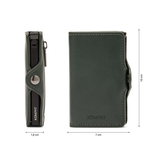 Porta Carte di Credito RFID Portafoglio Uomo Slim Portafoglio Piccolo Sottile - Foto 38 di 83