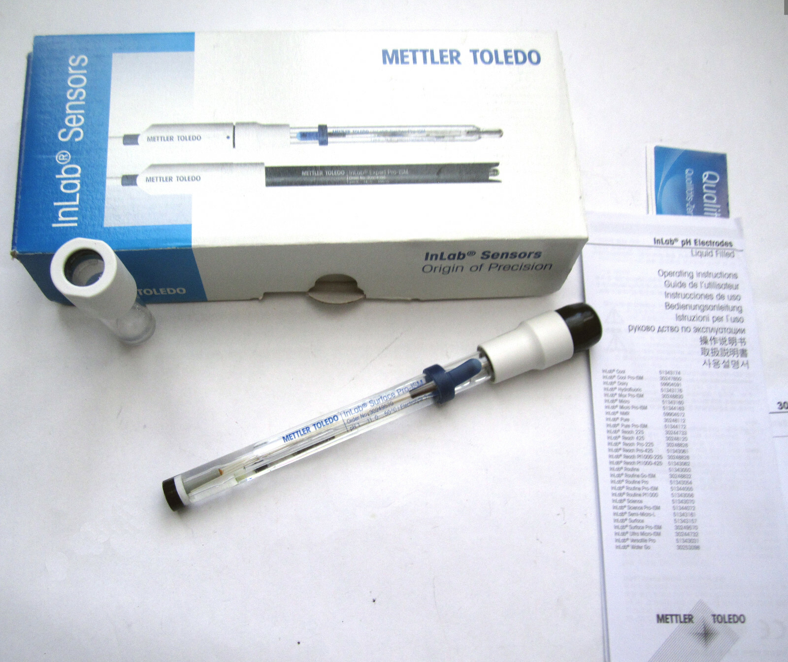 Mettler Toledo InLab Surface Pro-ISM pH Combination Electrode Probe # 30249570