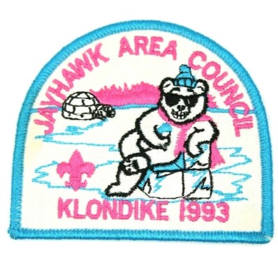 1993 Jayhawk Area Council Patch Boy Scouts BSA Kansas