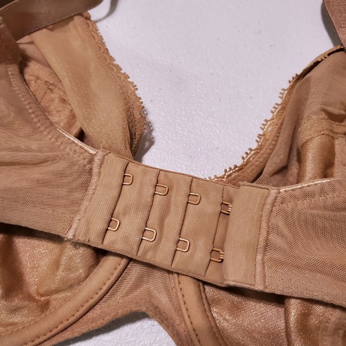 Chantelle Women Bra 32H Beige Unlined Lace Underwire Adjustable Straps READ - Picture 7 of 10