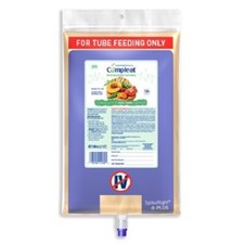 Compleat Spike Right Plus Tube Feeding Formula 1000 mL Bag RTH Unflavored Case 6