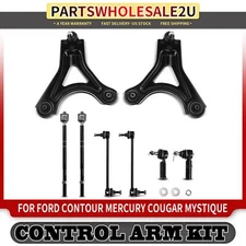 8 Front Control Arm w/Ball Joint Sway Bar Link for Ford Contour Mercury Mystique