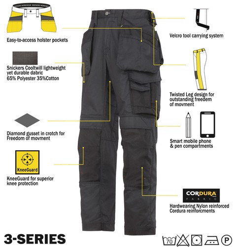 Snickers 3211 Cooltwill Trousers 