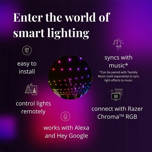 Twinkly Festoon Gen II (2) LED RGB Smart App Controlled Outdoor Garden Lights - Picture 7 of 24