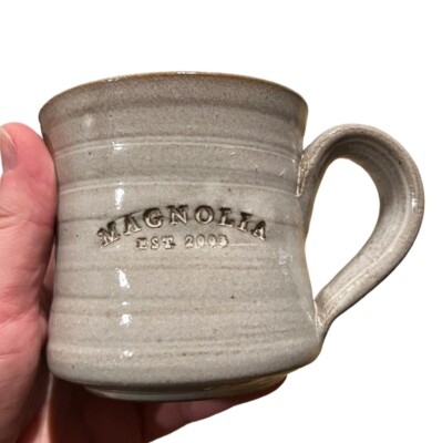 Magnolia Farmhouse Coffee Mug Cup Black Oak Art Magnolia Market Handmade Ceramic