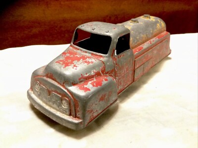 Large 6  Vintage 1950 s Diecast Excel Products Ford Fuel Delivery Tanker Truck