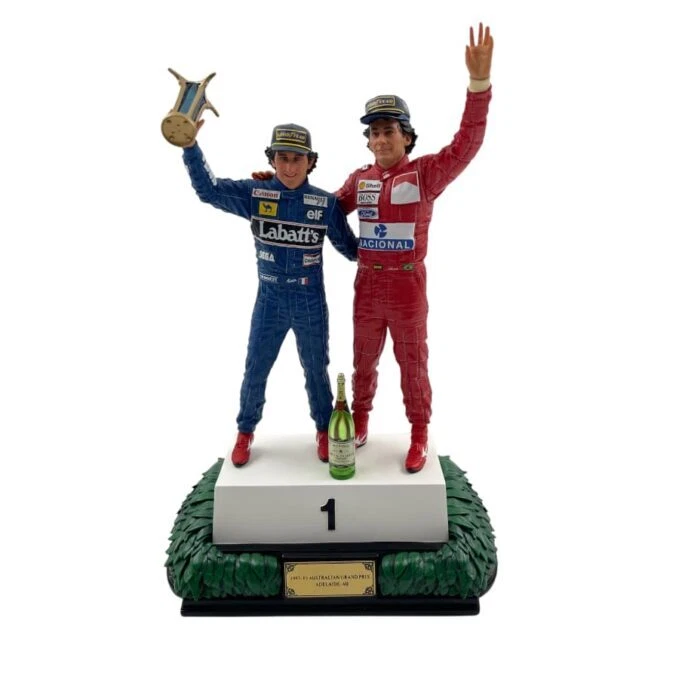 Action Figure Iron Studios 1/10 Ayrton Senna and Alain Prost "The Last Podium...