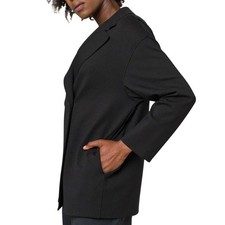 Zara Oversized Black Blazer Jacket XS/S/M Hidden Button Slash Pocket Lightweight