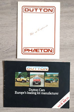Vintage Dutton Kit Car Brochures - Phaeton Melos Rico Sierra 