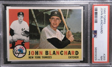 1960 Topps #238 Johnny Blanchard PSA 7 Baseball Card