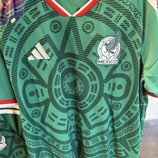 Mexico Adidas 2026 World Cup National Team Bold Green men’s soccer jersey JL8537